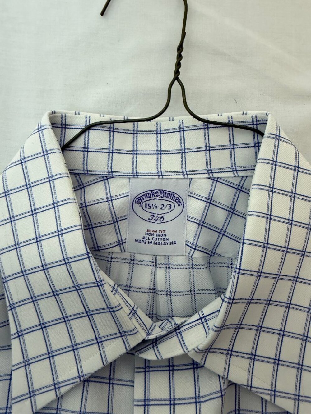 Men's Brooks Brothers 346 Slim Fit Dress Shirt - Picture 3 of 3
